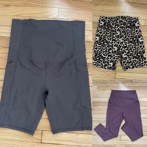 Maternity bike short and legging bundle size M